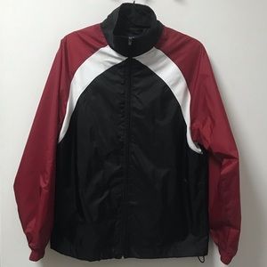 Nice Sporty Lightweight Nylon Zipper Graphite Sport Jacket!